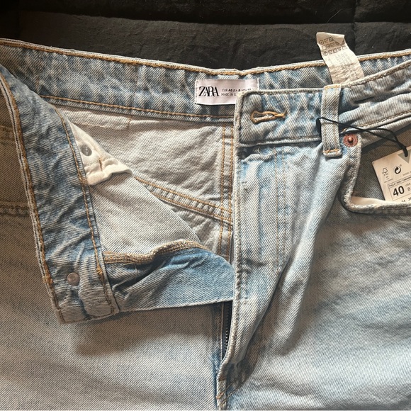 ZARA Jean Shorts- High Rise (NWT) - Picture 4 of 5